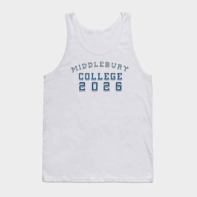 Middlebury College Class of 2026 Tank Top by MiloAndOtis
